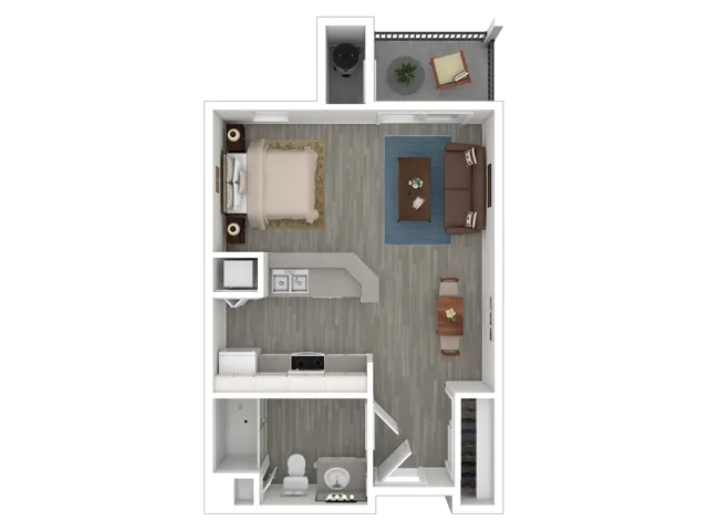 Studio | 520 sq ft