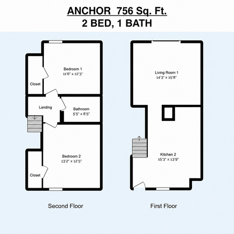 Anchor 2BR/1BA
