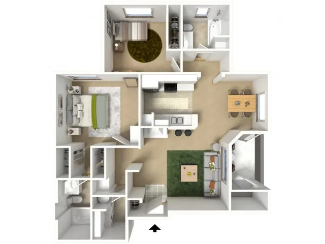 Conifer Two Bedroom Two Bath