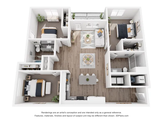Includes Balcony or Patio