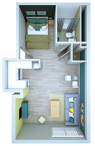 Junior One Bedroom Studio