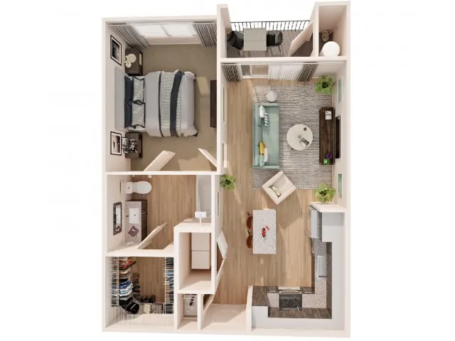 1 Bed 1 bath