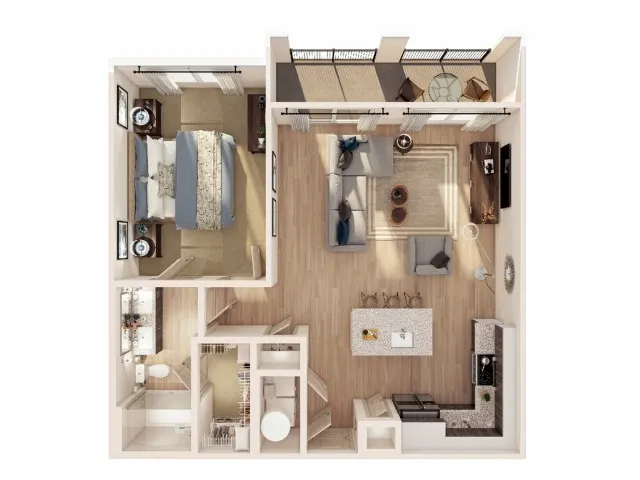 Bed 1 / Bath 1