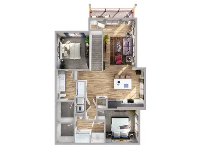 2 Bed/ 2 Bath