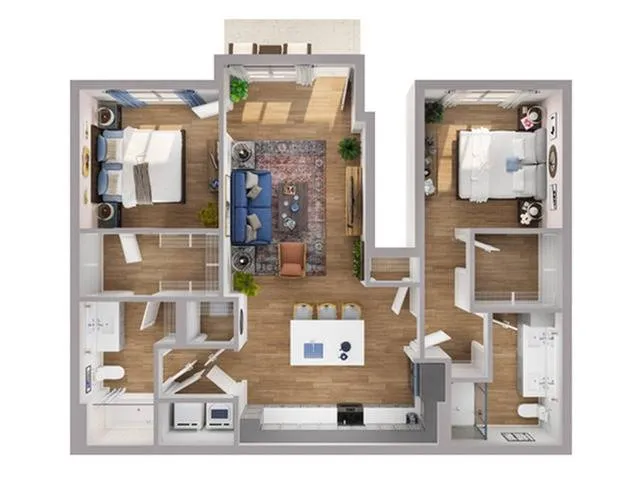 2 Bed/ 2 Bath