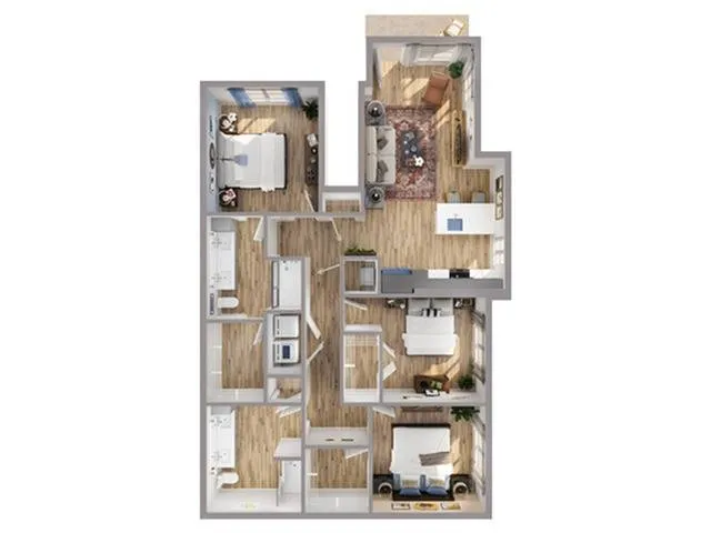 3 Bed/ 2 Bath