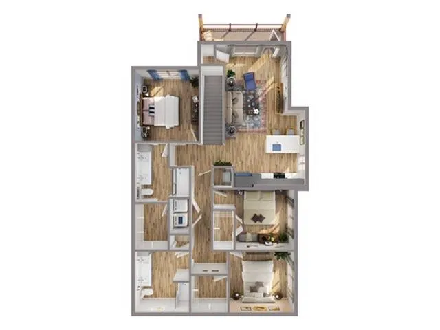 3 Bed/ 2 Bath
