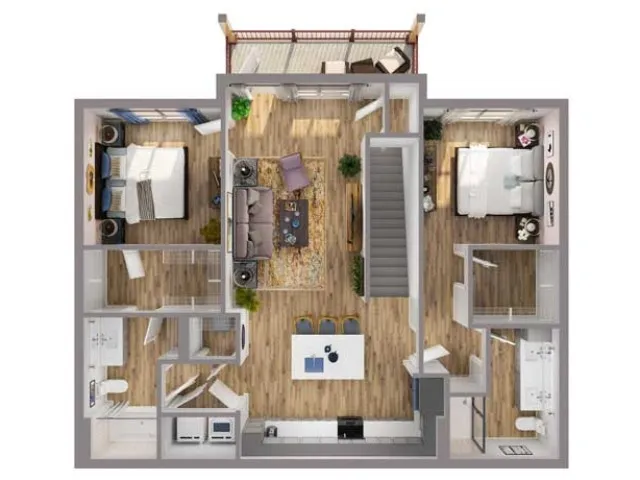 2 Bed/ 2 Bath