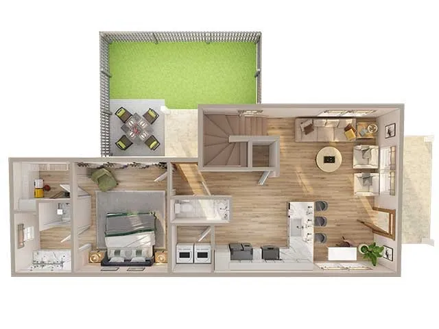 3br townhome main level
