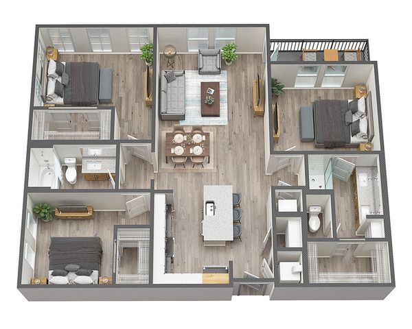 Mosaic at Lake Toho C1 Floorplan