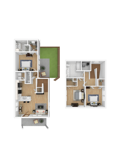 3 BR Rowhouse