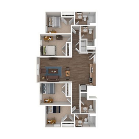 The Jefferson A Floorplan