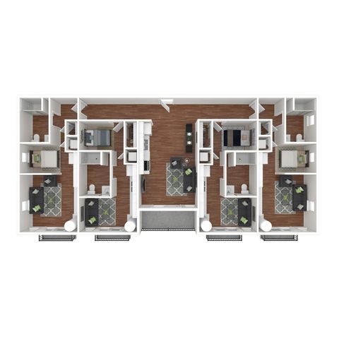 The Qube CQ - 4x4 Floorplan