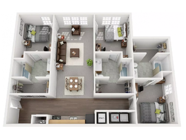 3x3 floor plan