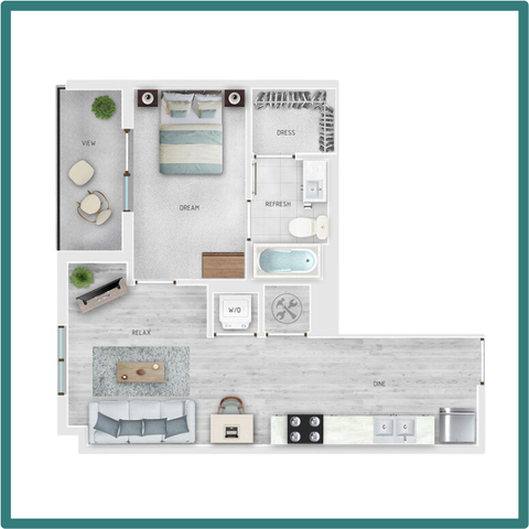 SkyGarden 1 Bedroom A