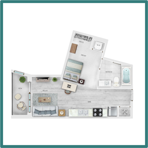 SkyGarden 1 Bedroom B