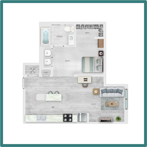 SkyGarden 1 Bedroom C