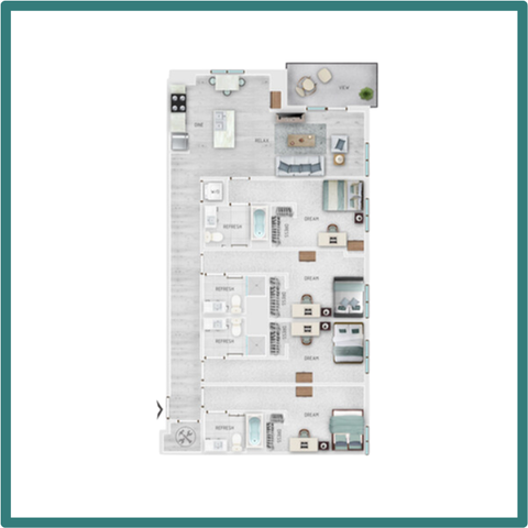 4 Bed - 4 Bath D