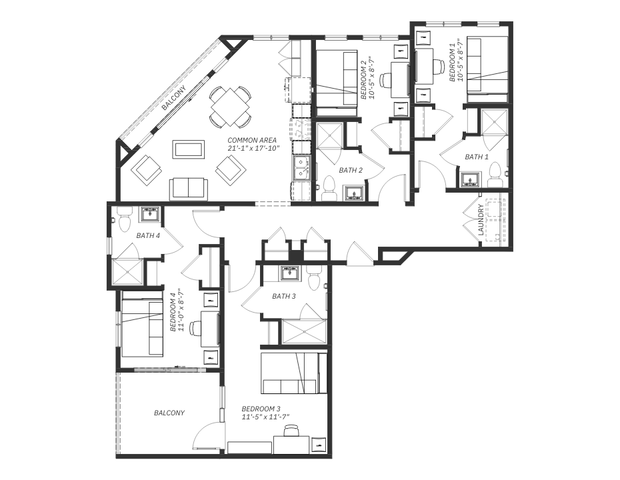 D3 - 4 Bed _ 4 Bath