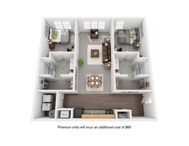 2x2 floor plan