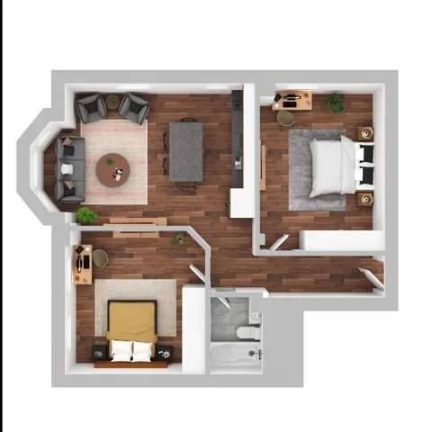 2 Bed K1 Floorplan