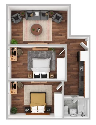 2 Bed K4 Floorplan