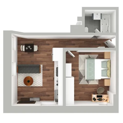 1 Bed K1 Floorplan