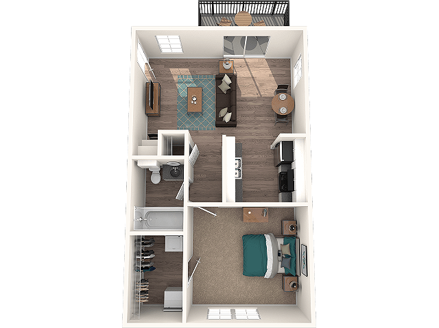 1 Bed 1 Bath