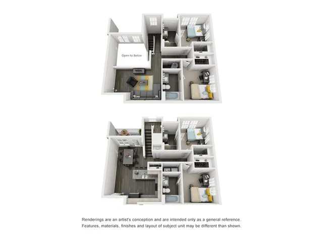 4 x 4 Floor Plan (1st Floor) | Paloma West Midtown | Atlanta Student Housing