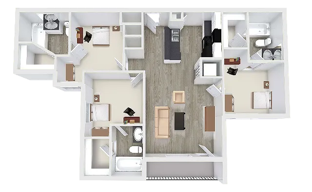 3x3 floor plan image