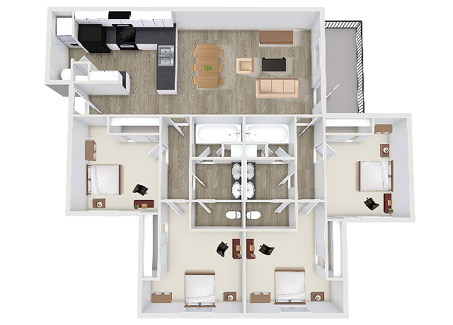 4x2 Floor Plan Image