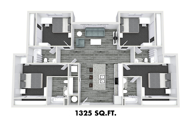 Floor Plan Image | The Nine at Memphis
