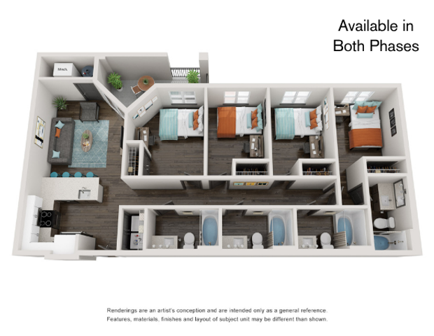 D2 | 4x4 | Theory Gainesville Apartments