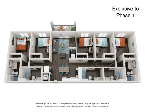 E2 | 5x5 | Theory Gainesville Apartments