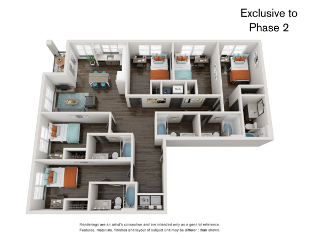 E4 | 5x5 | Theory Gainesville Apartments