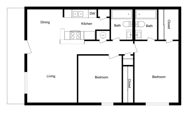 2BD/2Bath R