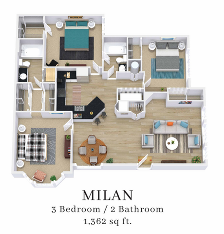 Milan 3D Floorplan