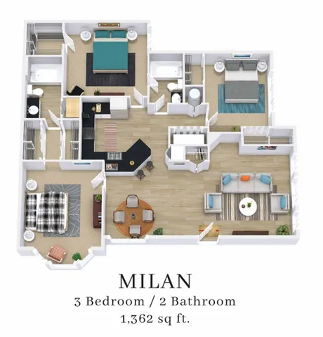 Milan 3D Floorplan