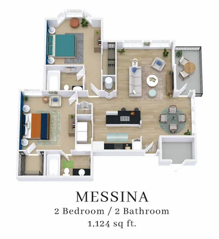 Messina 3D Floorplan