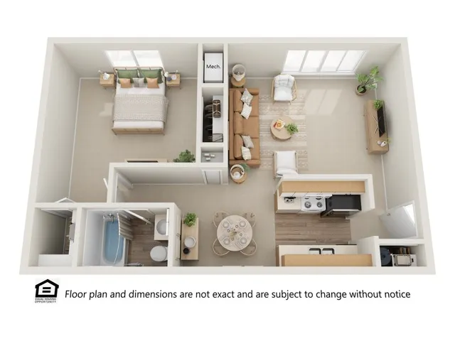 one bedroom