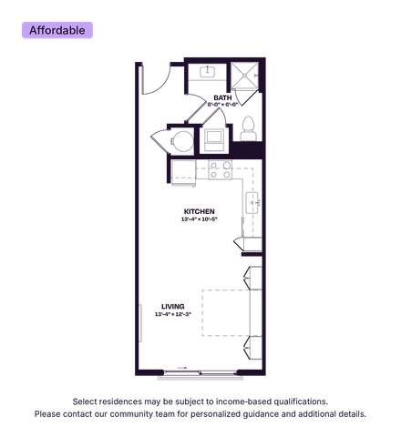 Oberon S1 Studio Floor Plan Affordable