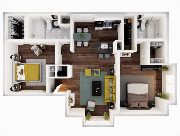 2 Bed, 2 Bath