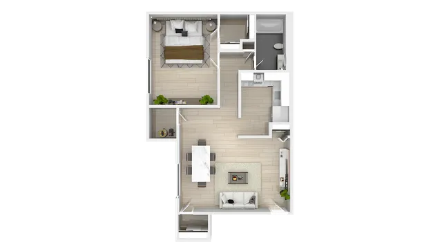 1 Bed 1 Bath