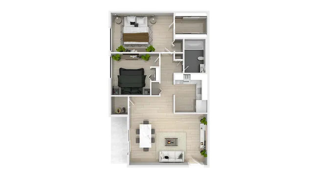2 Bed 1 Bath