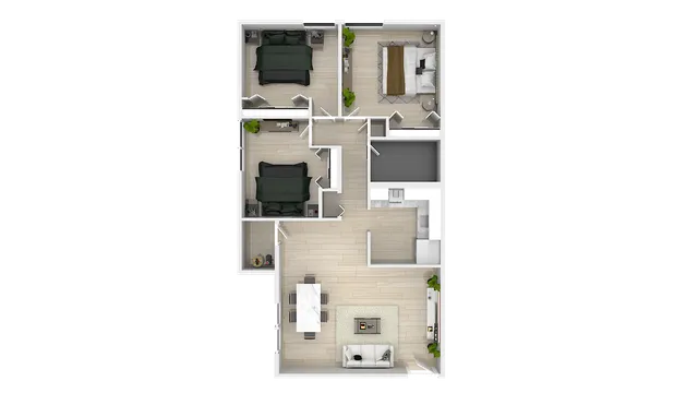 3 Bed 1 Bath