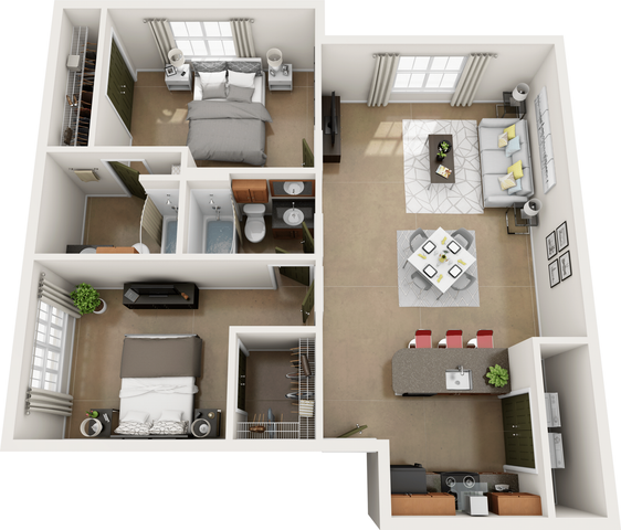 Sequoia (Two Bed, Two Bath)