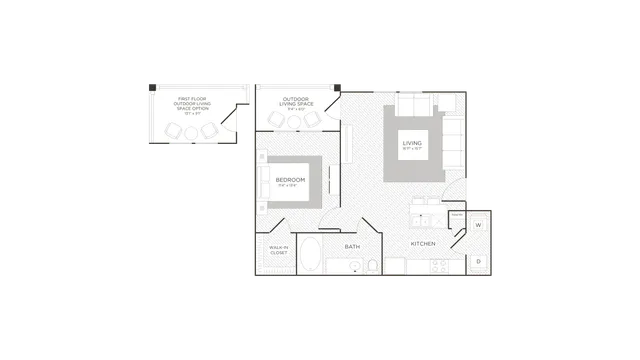 Floor Plan 1 | Apartments Conroe | The Towers Woodland