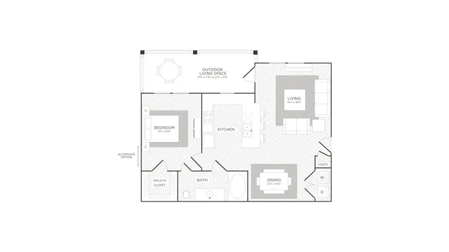 Floor Plan 3 | Apt In Conroe TX | The Towers Woodland