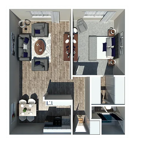 Hermitage Garden One Bedroom