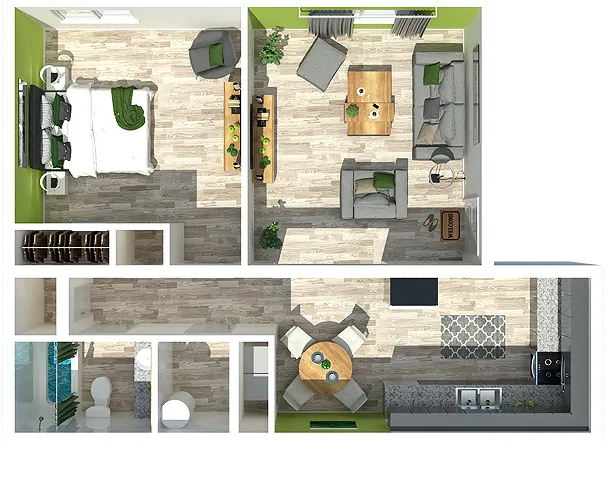 One Bedroom | One Bathroom